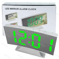 Upgraded LED Clock Digital Alarm Clocks Desktop Bedside Electronic Desk Watch Snooze Desk Clock Wake Up Alarm Clock