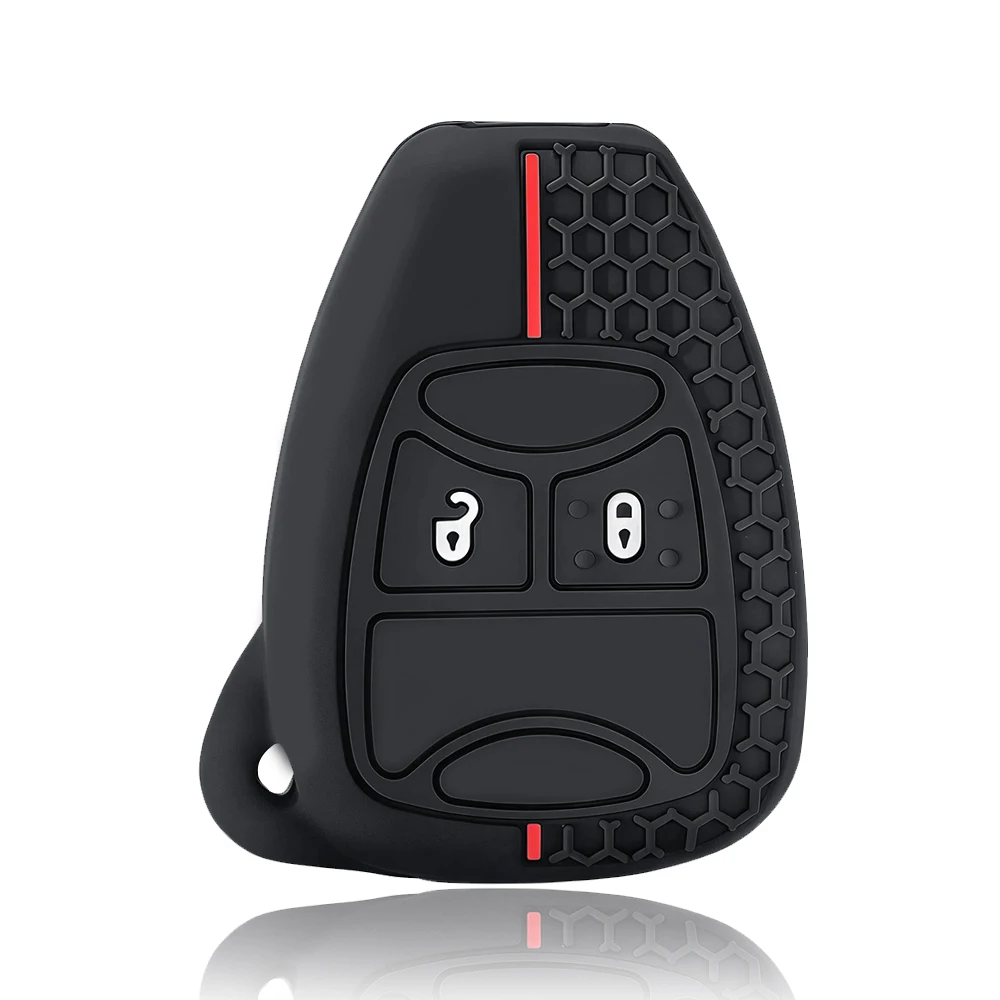 Key Cover Case for Jeep Wrangler JK Grand Cherokee Compass Cap for Chrysler 300C Pacifica for Dodge Caliber Nitro Dakota Durango