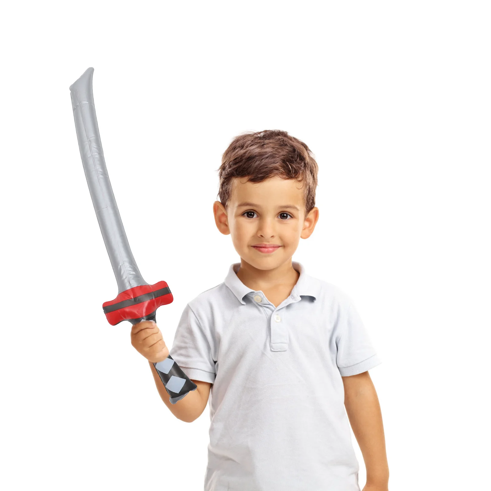 10 pçs espadas piratas infláveis crianças role play material pvc adereços de festa explodir acessórios piratas cosplay adereços