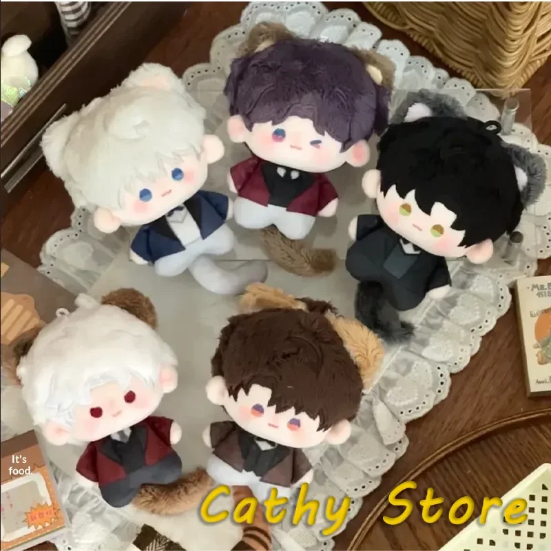 8cm Love And Deepspace Cat Ear Printed Cotton Plush Doll Stuffed Game Peripheral Kawaii Zayne Pendant Keychain Decor Collect Gif
