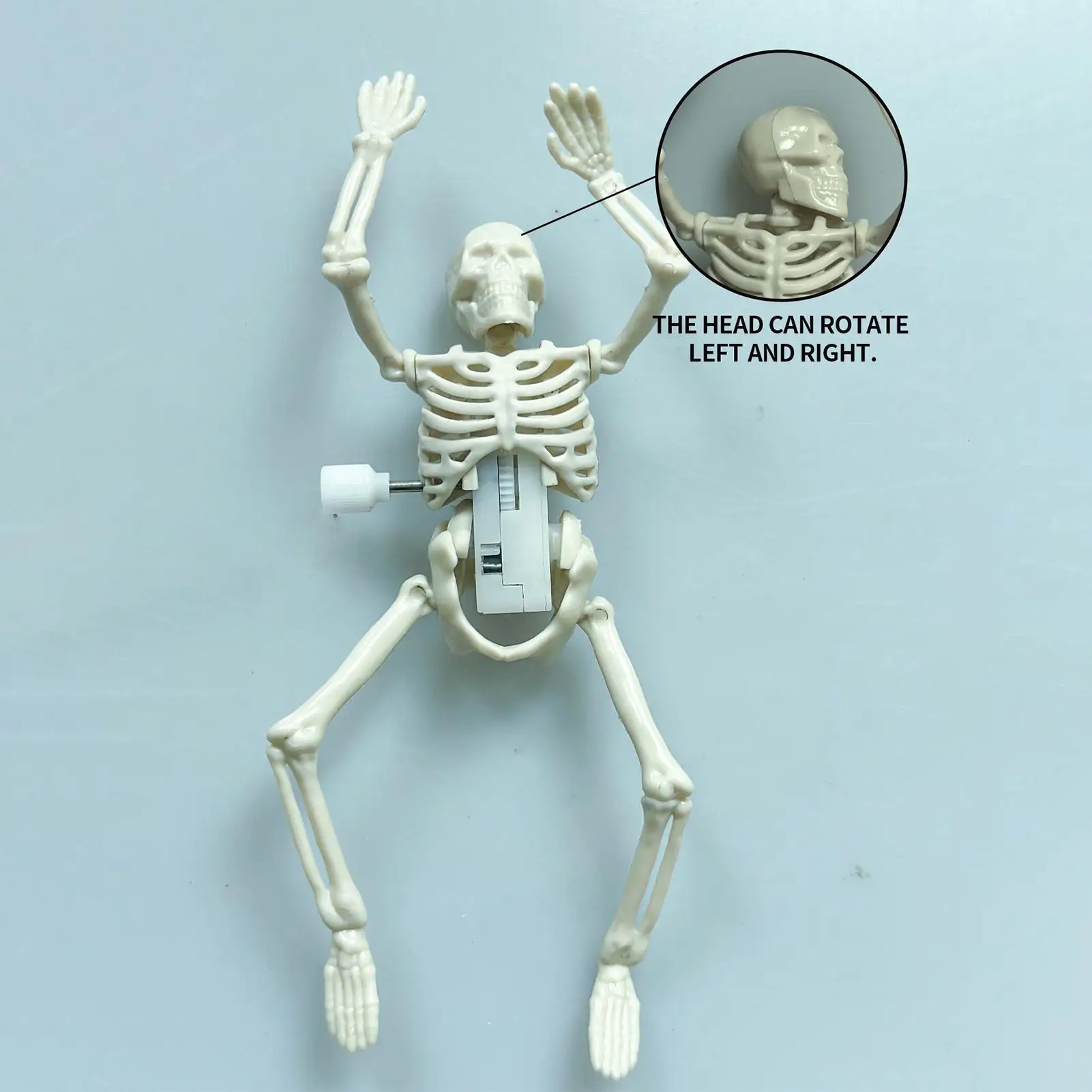 Jouet squelette à remonter pour enfants, figurine squelette d'halloween, jouets mécaniques, Figurines effrayantes, décorations pour la maison, armoire de collectionneurs