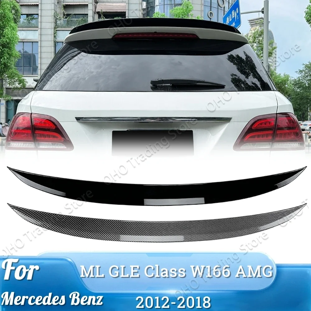 W166 Rear Trunk Spoiler For Mercedes Benz ML GLE Class GLE63 GLE400 GLE500 2012 2013 2014 2015 2016 2017 2018 ABS Car Tail Wing