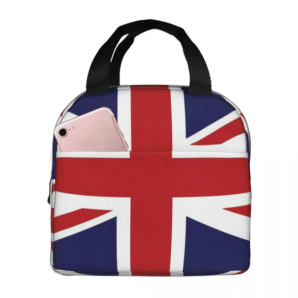 Union Jack Flag Of The UK Lunch Bags Bento Box Lunch Tote Leakproof Picnic Bags Cooler Thermal Bag for Woman Kids Office