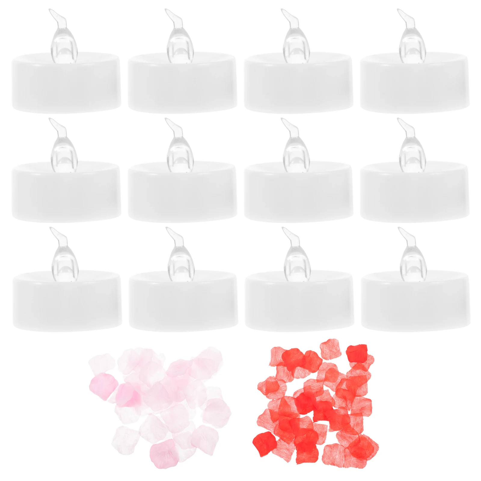 12pcs LED Electronic C Set Warm Yellow Light Operated Tea C les Wedding Party Decor led c lights decoration
