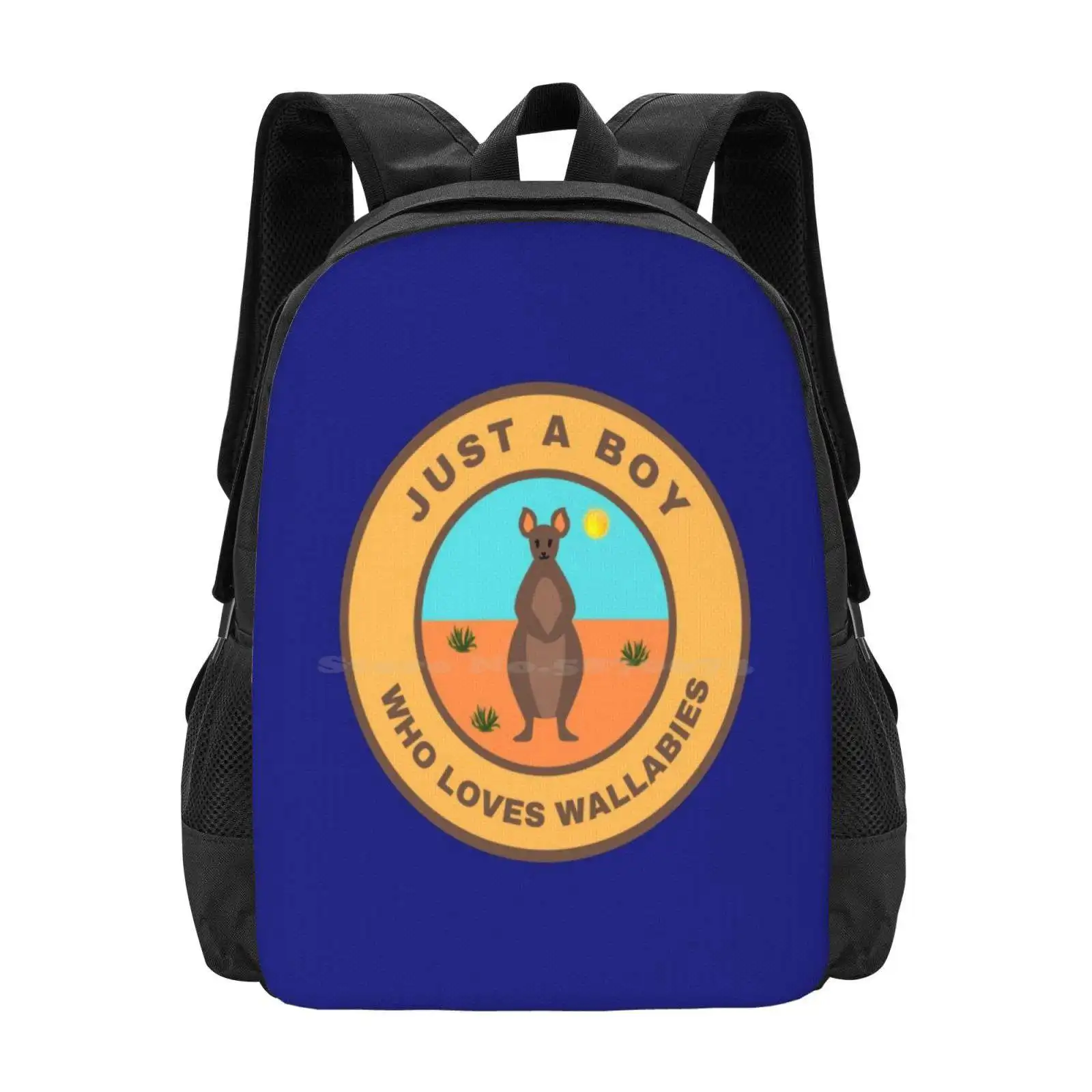 Just A Boy Who Loves Wallabies Bag Backpack For Men Women Girls Teenage Just A Boy Who Loves Wallabies Wallabies Lover Ideas I