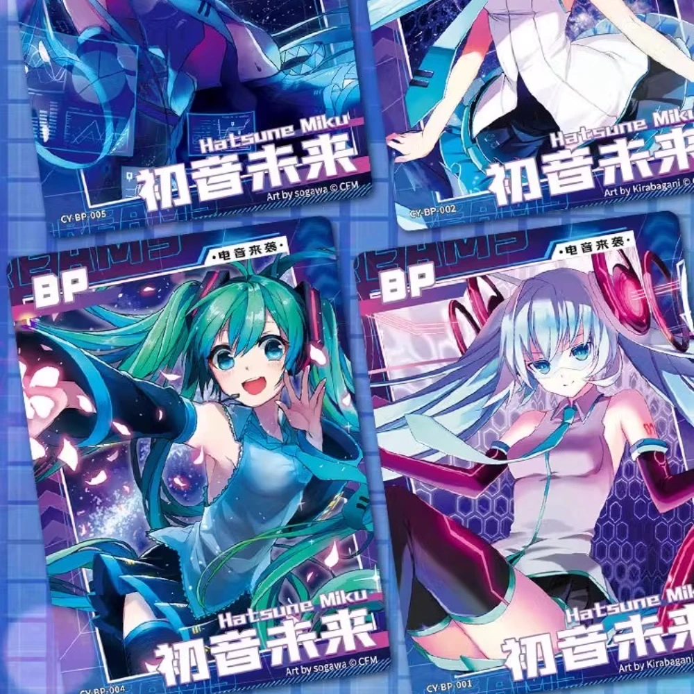 Hatsune-caja de refuerzo de cartas Miku, tarjetas de juego de Anime, regalos de juguete para niños, tarjetas Flash SP SSP raras, nuevas