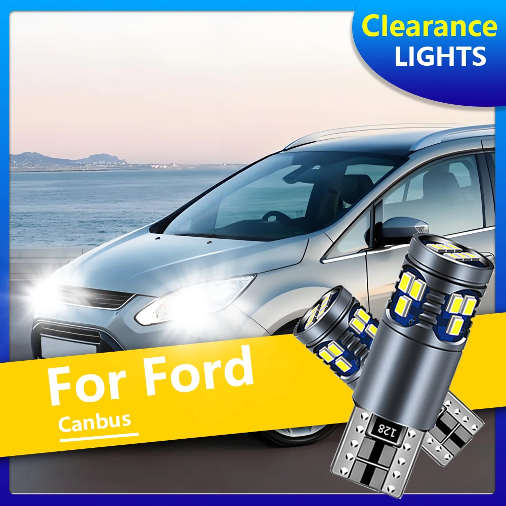 

2PCS T10 Canbus LED Clearance Light For Ford C-Max Fusion Focus Fiesta Galaxy Ka Kuga Mondeo Ranger S-Max Edge Mustang Transit