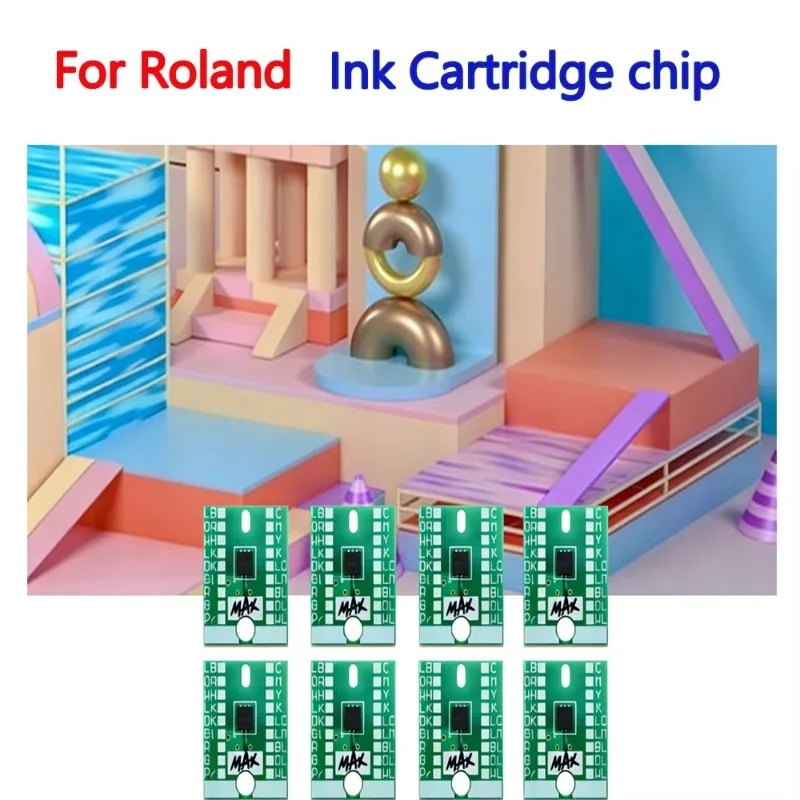 Eco Sol Max 2 ARC Auto Reset Printer Ink Chip For Eco Sol Max2 Permenent Chip for Roland SOLJET PRO4 XF640 XR640 Cartridge Chip