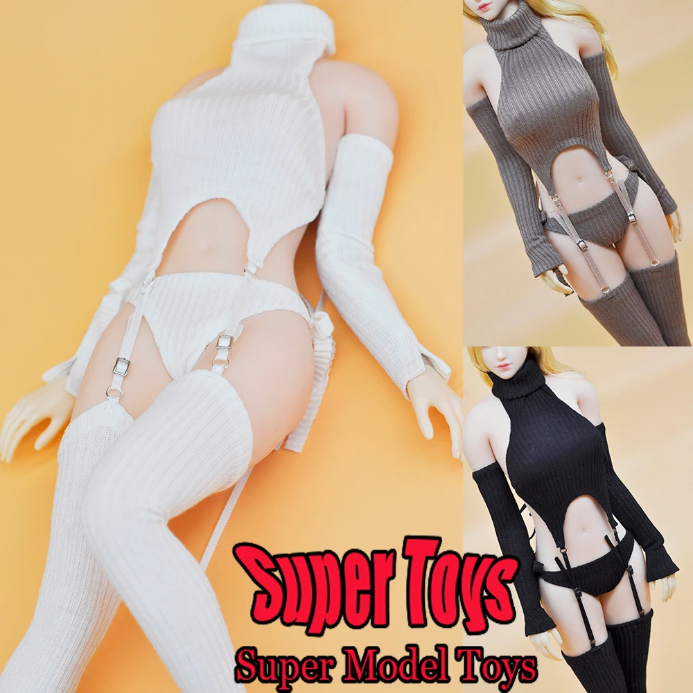 

В наличии комплект женской одежды солдата в масштабе 1/6, свитер с открытой спиной, бикини, подходит для 12-дюймовой экшн-фигурки, модель куклы