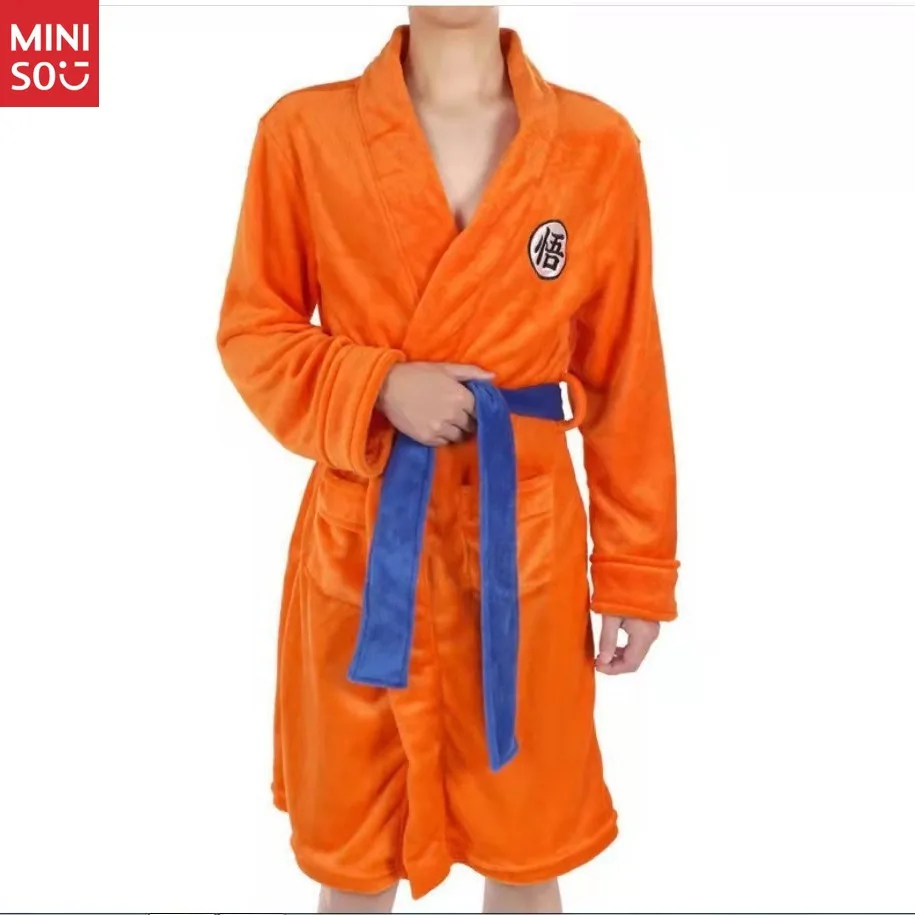 Miniso Sun Wukong Albornoz Pijamas, Rey Mono Cosplay Ropa para el hogar Ropa de descanso