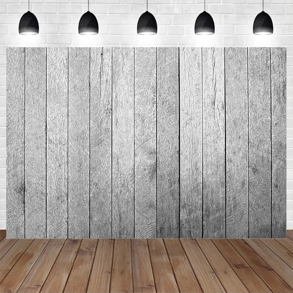 

Grey Black Wood Studio Custom Photography Background Prop Family Birthday Party Decor Shooting Backdrop Banner Portrait of Adult