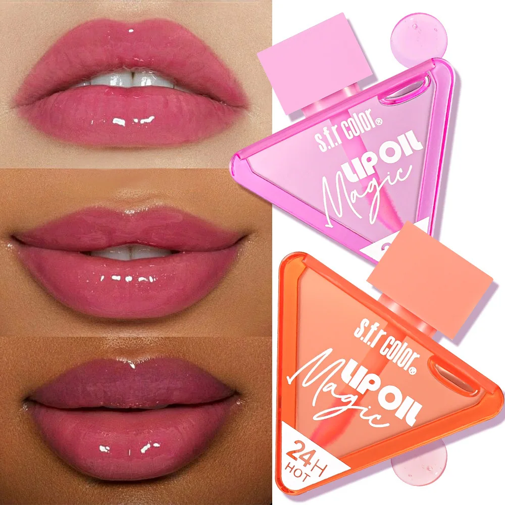 4 ألوان هلام ترطيب زيت الشفاه الشفاف الشفاه الصقيل طبطب التقشير أحمر الشفاه السائل للحصول على شفاه ناعمة وكاملة #2