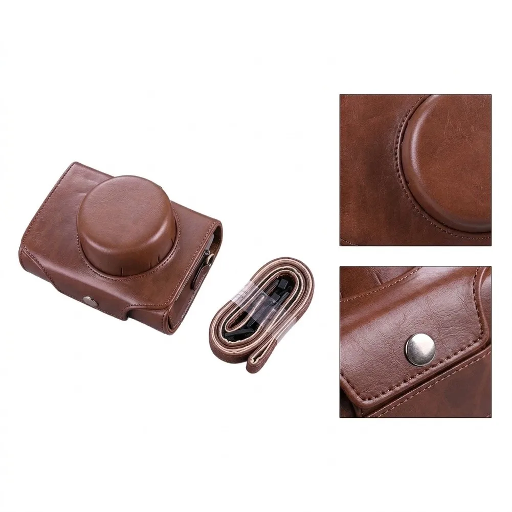Leather Camera Case For Fuji X100V For X30 Protective Case With Strap Storage Bag Protector Camera Accessories
