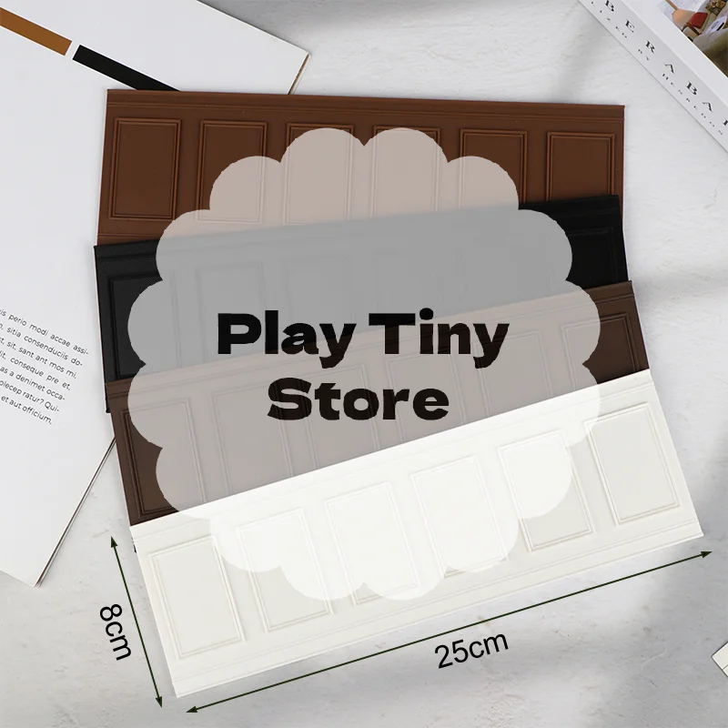 

1 шт. Настенная панель кукольного домика для витрины окна; Настенная юбка 1/12 для микропейзажа ролевых игр.