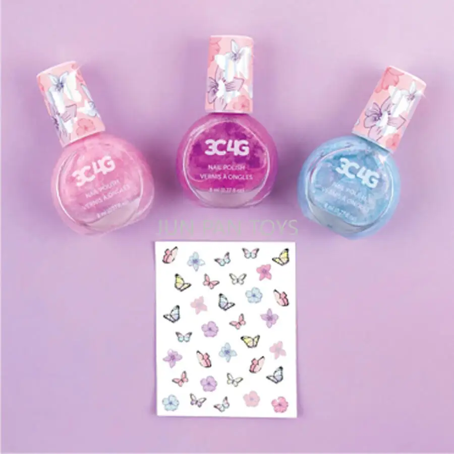 Make It Real 3C4G Street Style Vlinder Pastel Dromen Regenboog Dagen van de Week Nail Art Set Niet giftig Ongeparfumeerd speelgoed voor kinderen