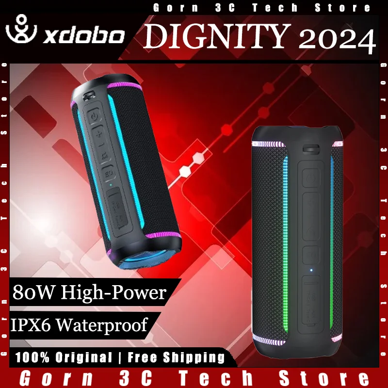 XDOBO SINOBAND Dignity 2024 Wireless Speaker Bluetooth 5.3 Portable 50W High-power IPX6 Waterproof SUbwoofer Customized Speaker