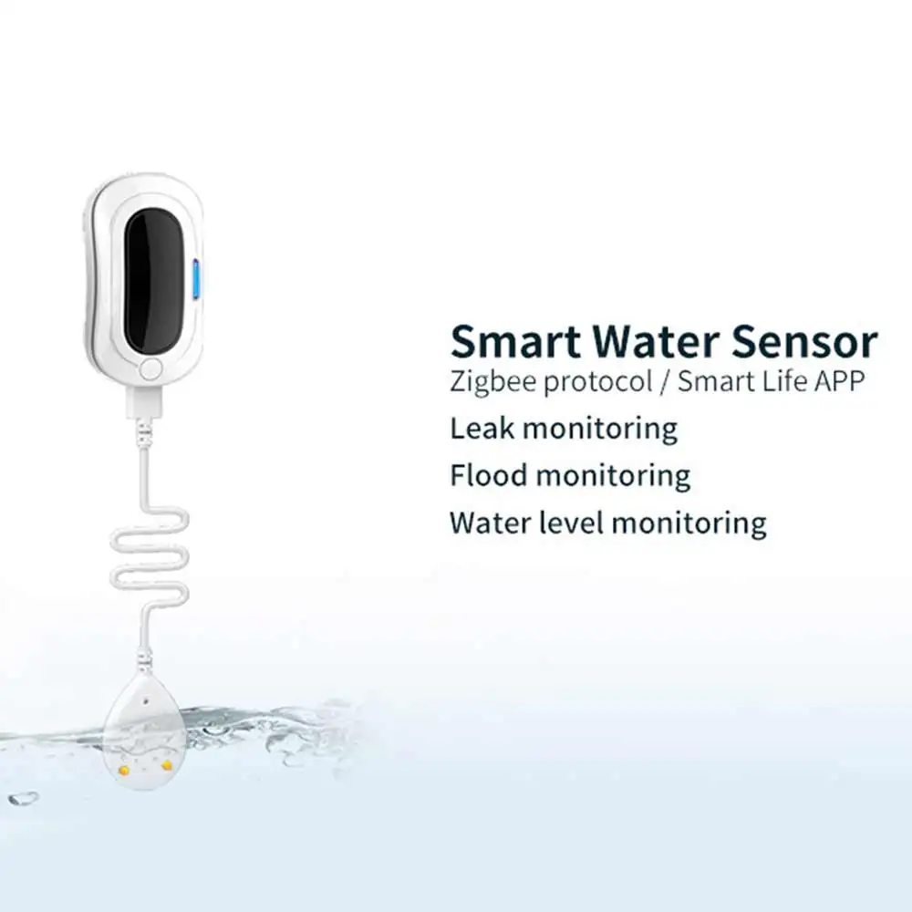 1~5SETS 200mah Rechargeable Water Flood Sensor Dc 5v1a Smart Sensor Remote Monitoring Water Leakage Alarm Easy To Install