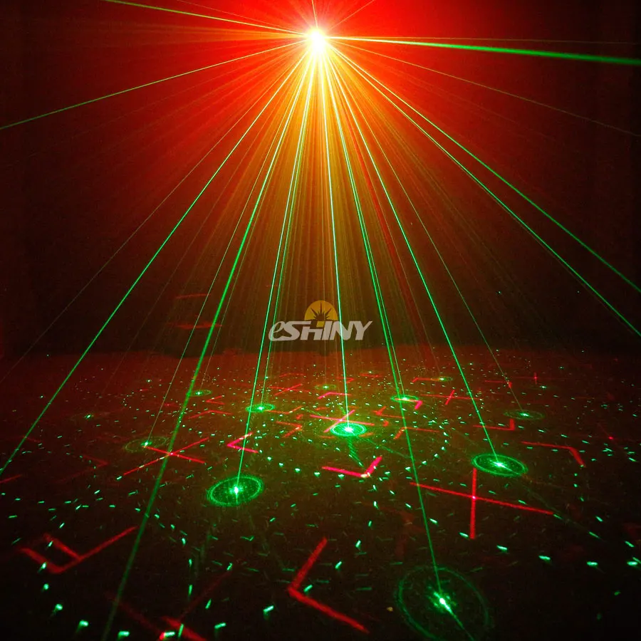 9 Lens R&G Laser Projector 120 Patterns DJ Disco Light Party RGB UV LED Home Dance KTV Shop Decoration Birthday Stage Lamp YFR90
