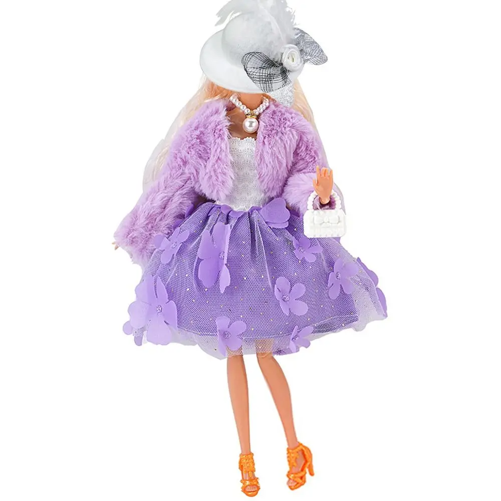 1/6/30CM/11 "Puppe Kleidung Puppe Zubehör Mehrfarbige Puppe Mantel Kleid Set Gaze Blume Kleid ändern Kleid Spiel