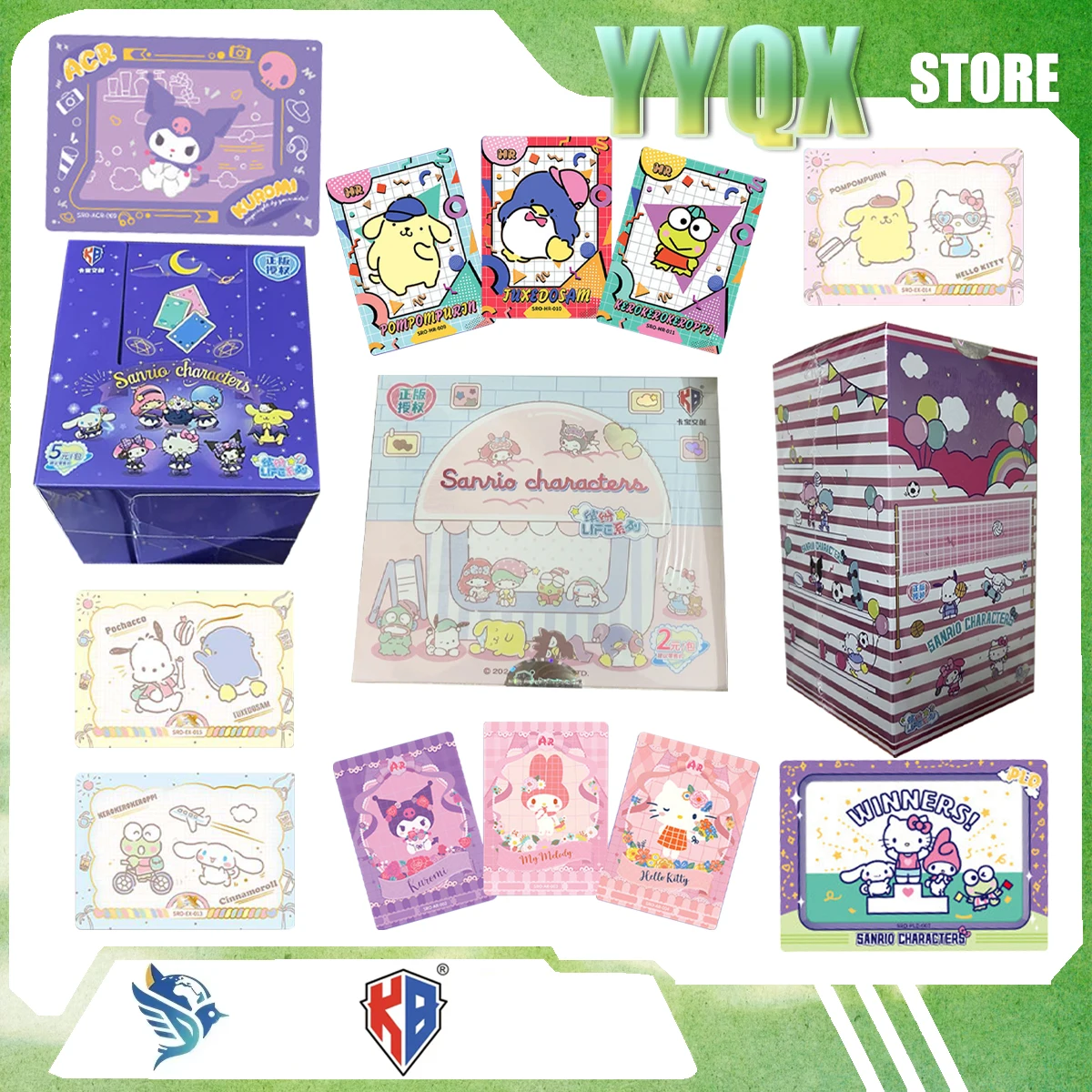 KABAO 2026 NEW  ‌Sanrio Hello Kitty My Melody‌ Kuromi‌ Cinnamoroll‌ Pochacco Cartoon Periphery Cute Collection Gift Surprise Toy