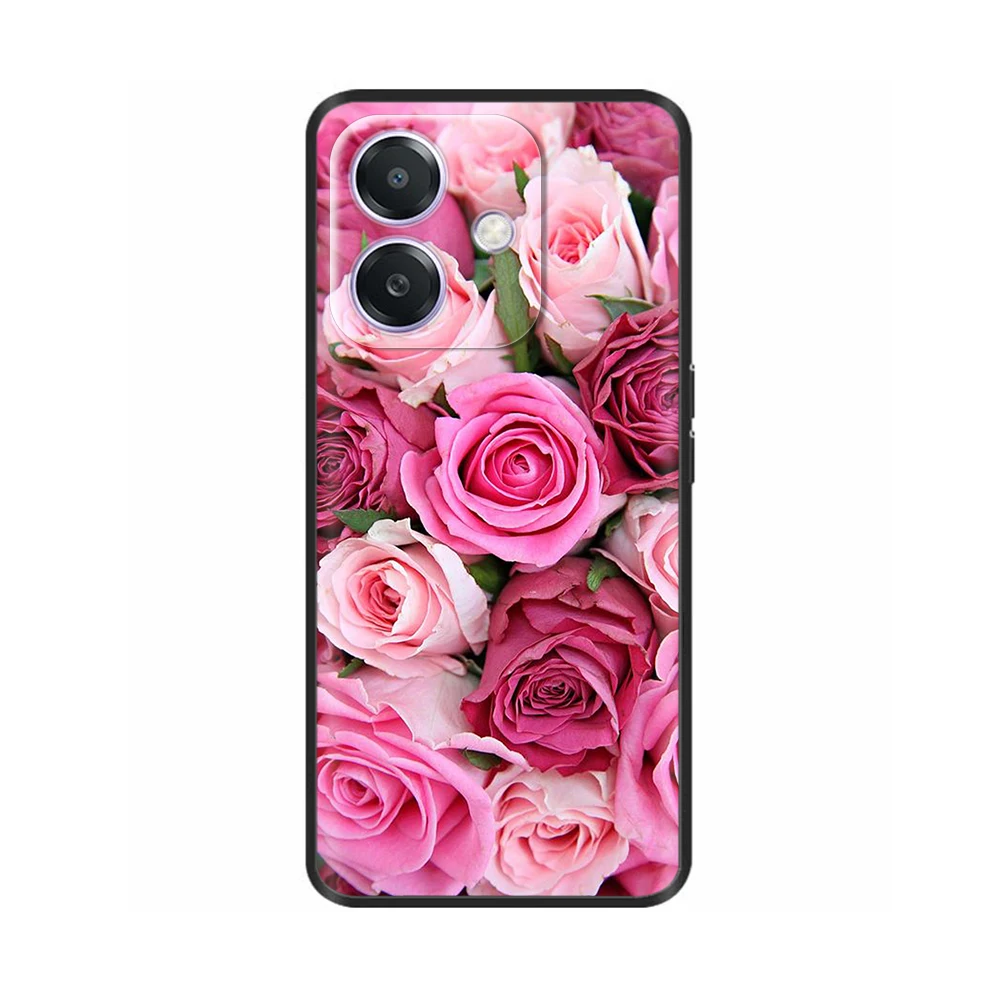 Phone Case For OPPO A3x A3 Back Cover Case Black Silicone Soft Funda Para For OPPO A3x A3 4G 5G Case Protective Shell Etui Coque