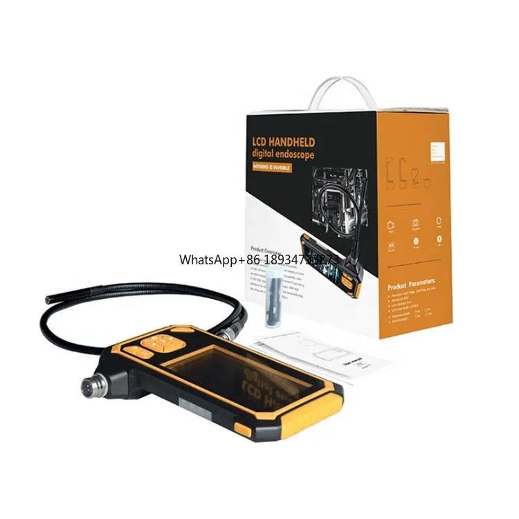 1080P HD borescope endoscope inspection camera videoscope with  4.3 Inch LCD Color Screen 1m