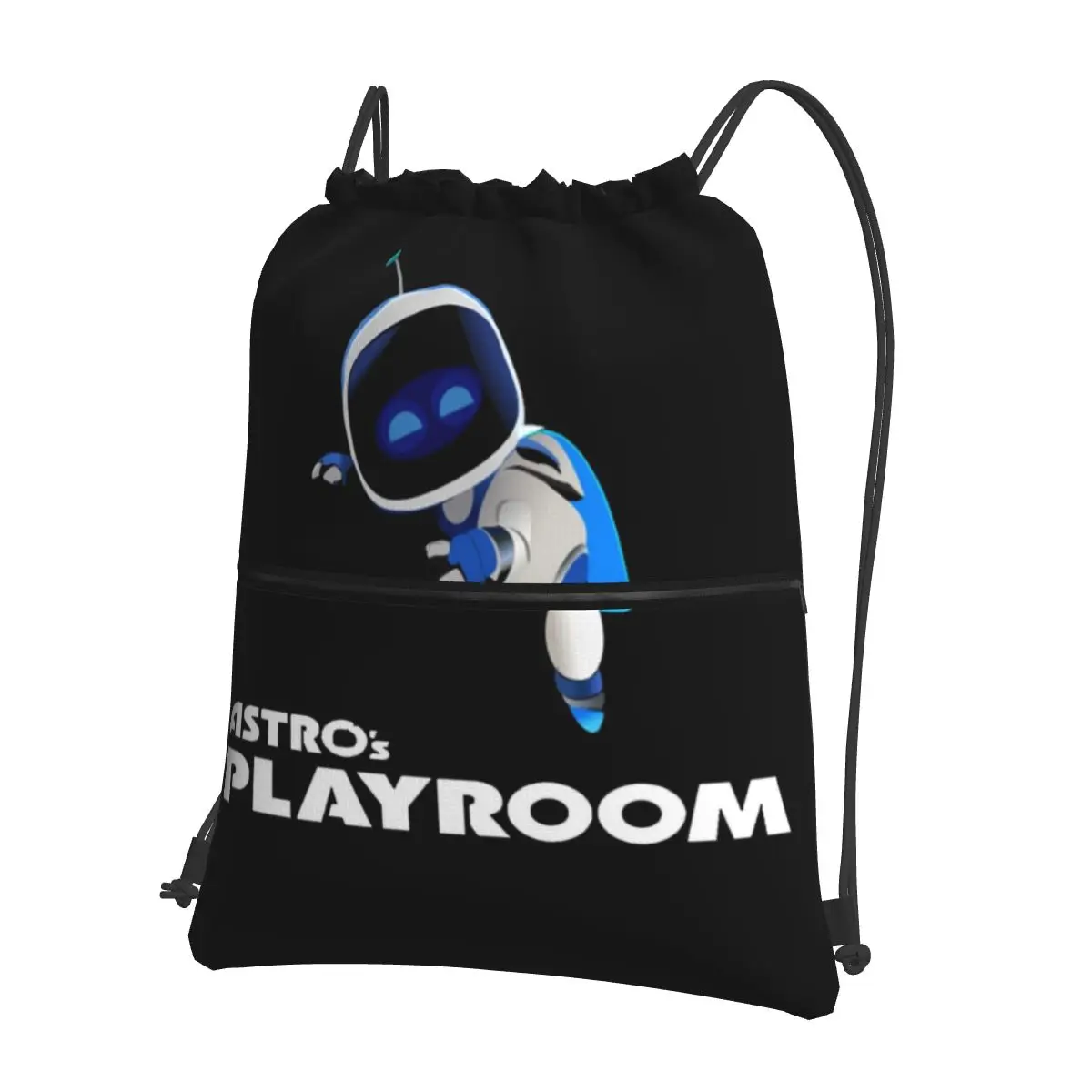 Astrobot Playroom Portable Backpacks Drawstring Bag Casual Drawstring Bundle Pocket Sundries Bags For Travel Sport Man Woman