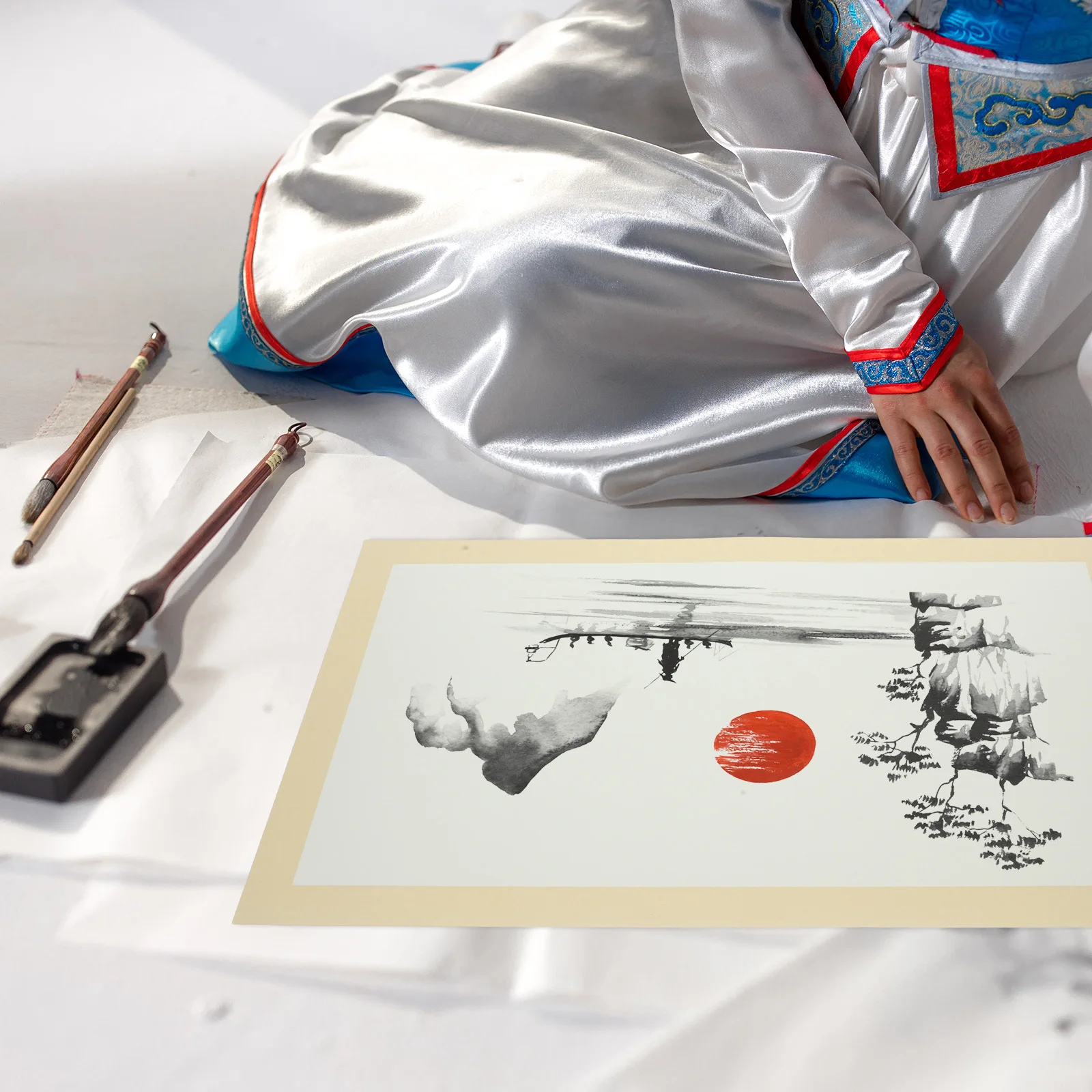 Blank Xuan For Calligraphy Chinese Art Portable Thick Rice Paper Multi-Function Writing Painting Supply Rectangular