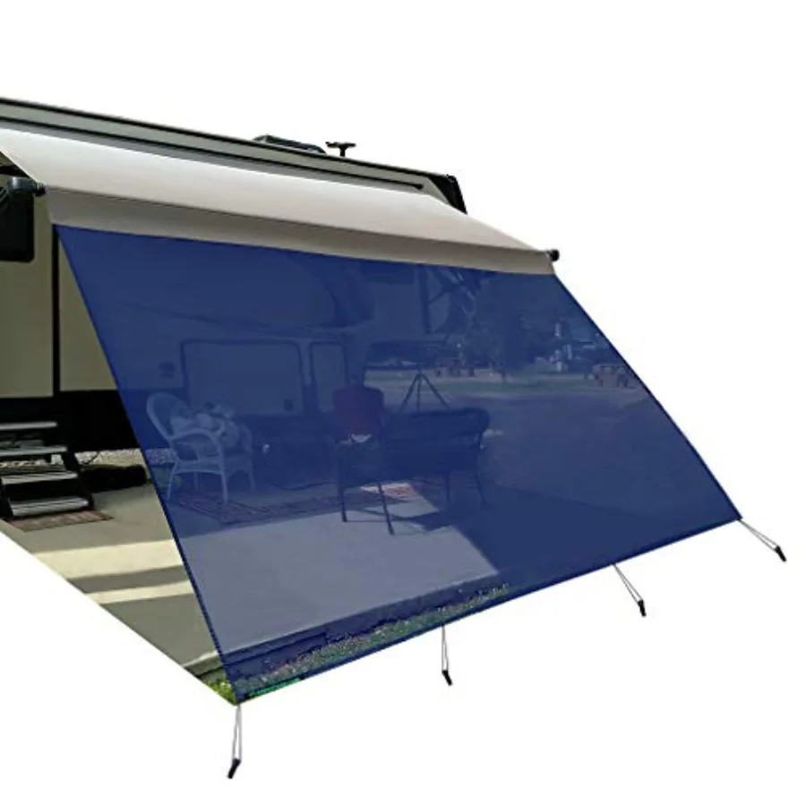

RV Awning Sunshade Screen 8' X 11' 3'' Fit for 12' Awning Mesh Sun Shade for RV Awning Screenshade Motorhome Camping Trailer Aw