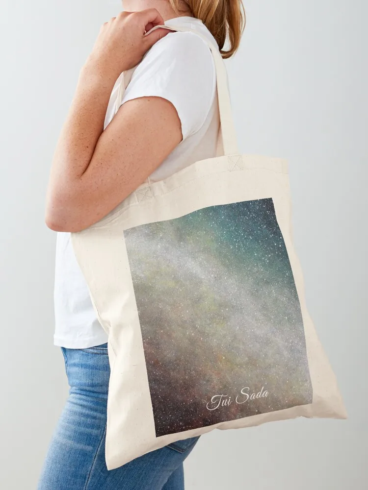 The Bridge by Tui Sada - Acrylic Painting Tote Bag Handbags women eco bag folding