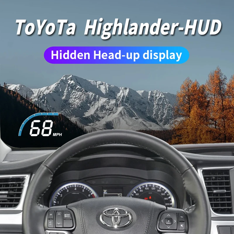 

Yitu HUD is applicable to the hidden Head-up display speed projector specially modified by Toyota Highlander 09-21 models