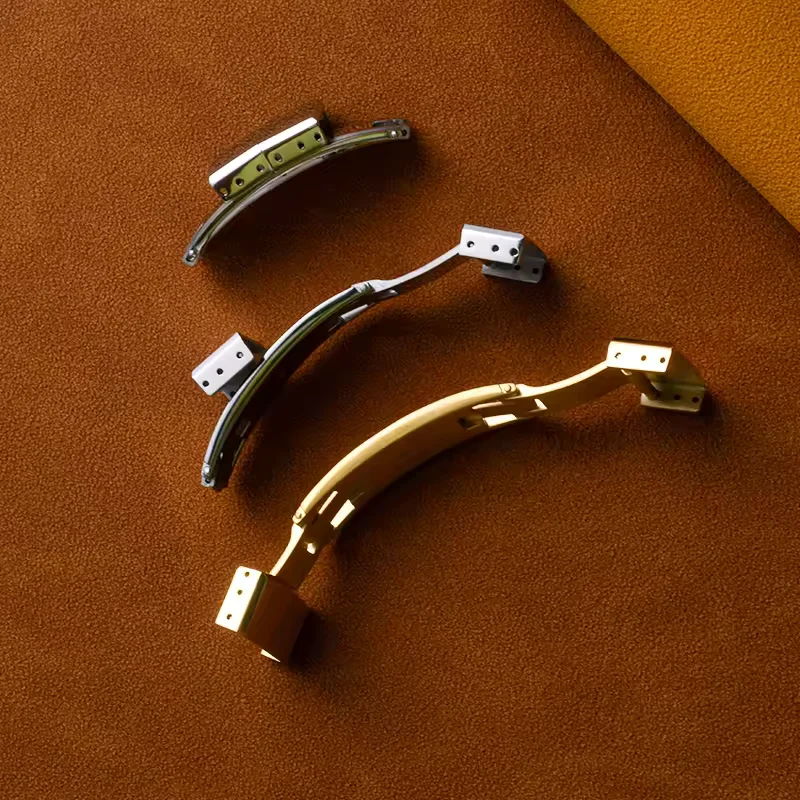 Watch Fold Deployant Clasp Double Click spring 16mm 18mm Fast Release Luxury Stainless Steel 316L watch strap folding Buckle