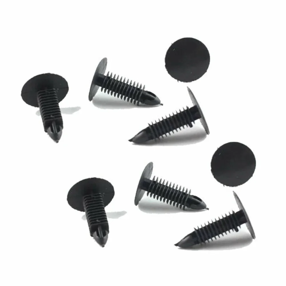 40pcs Car Trunk Roof Trim Panel Fastener Clip Mix Black Plastic Rivet 5/6/7/8mm Car Trim Panel Retainer Vehi