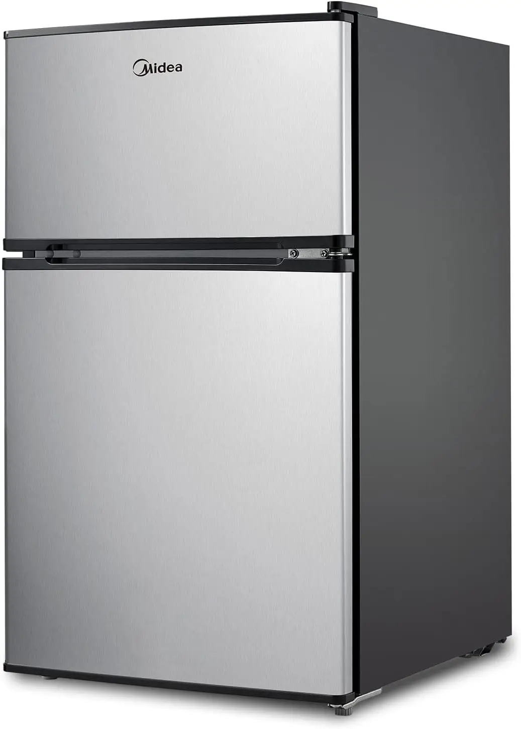 WHD-113FSS1 Compact Refrigerator 3.1 Cu Ft Stainless Steel Adjustable Temperature Ranges Features Adjustable Legs and Reversible