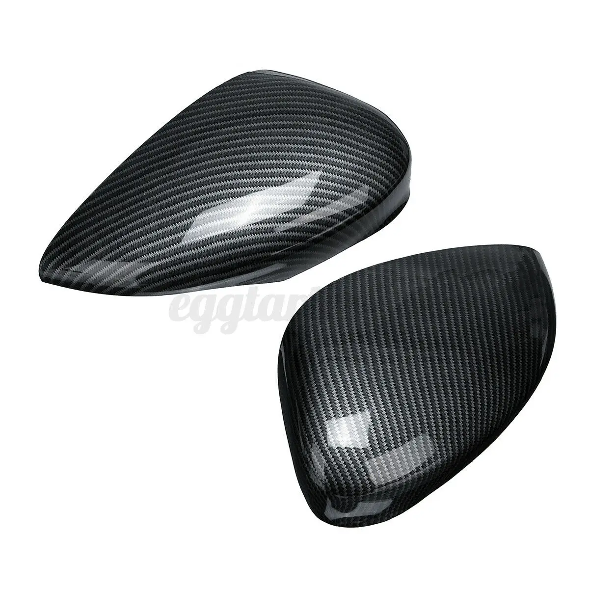 

A Pair Carbon Fibre Wing Mirror Left Right Rearview Mirror Cover Cap Painted ABS Plastic For Ford Fiesta MK7 2008-2019