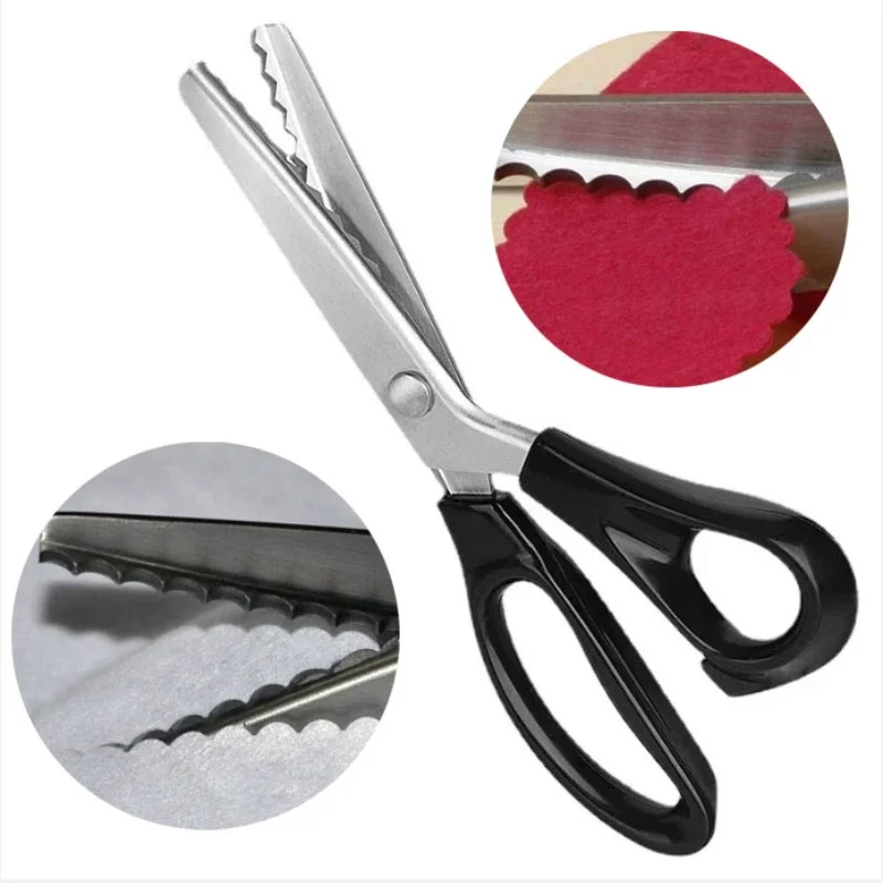 

Ручные ножницы из нержавеющей стали 3/5/7 мм, необходимые швейные инструменты «сделай сам», портновские ножницы, волнистые кружевные ножницы для одежды