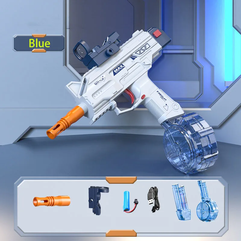 UZI Volledig elektrisch waterpistool Speelgoed Zwembad Spelen Waterspeelgoed Buitenspellen Hogedrukwaterpistool Zomerspeelgoed voor kinderen Cadeau