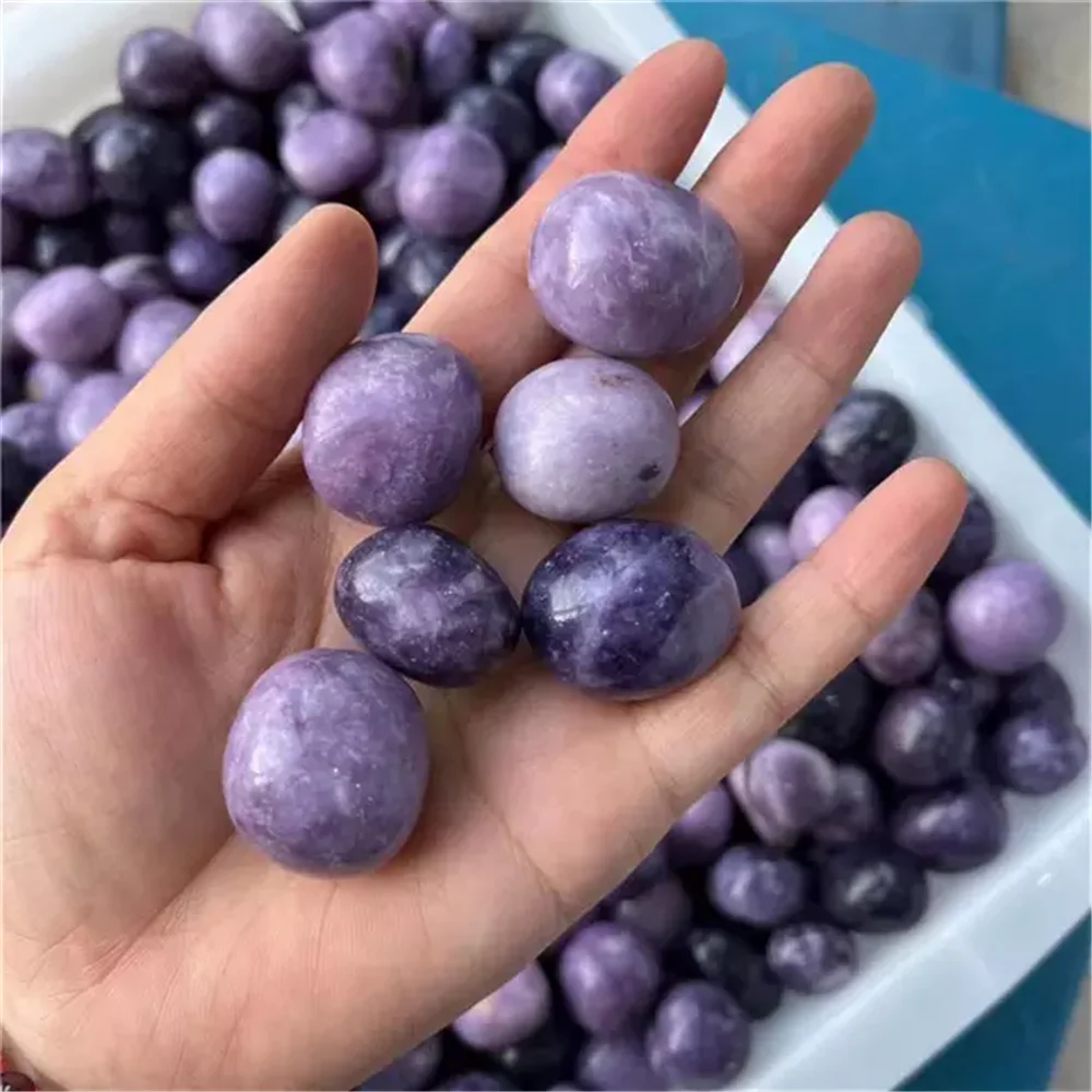 20-30mm Healing Crystals Gemstone Natural Purple Lepidolite Tumbled Stones For Lepidolite Buyers