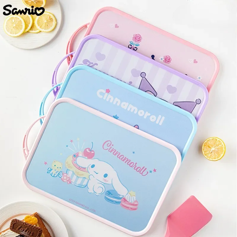 Sanrio Hello Kitty My Melody Cinnamoroll Food Grade PP Cutting Board Picnic Camping Kitchen Fruit Cute Cutting Board Tableware