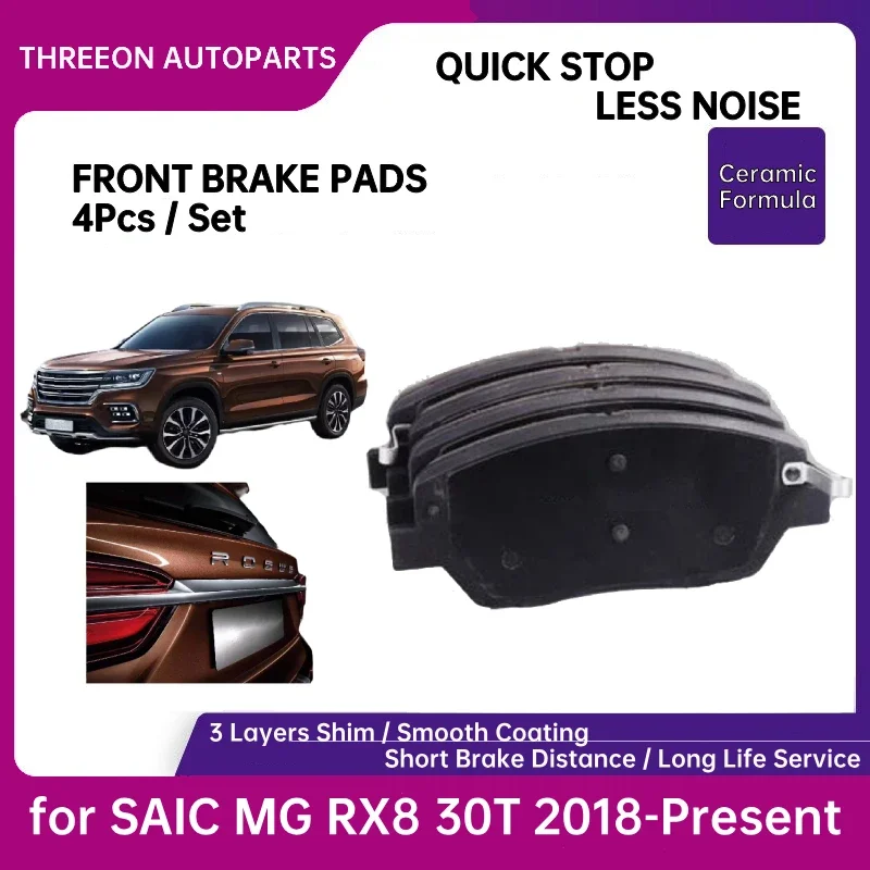 

THREEON Front Brake Pads For SAIC MG RX8 30T 2.0 2018-Present 10432218 TO1256-F