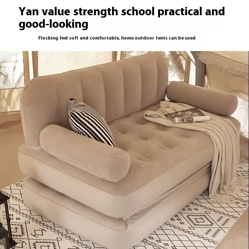 Portable Inflatable Sofa Bed Modern Outdoor Camping Air Mattress Foldable Home Living Room Furniture Uncle Snail Automatic