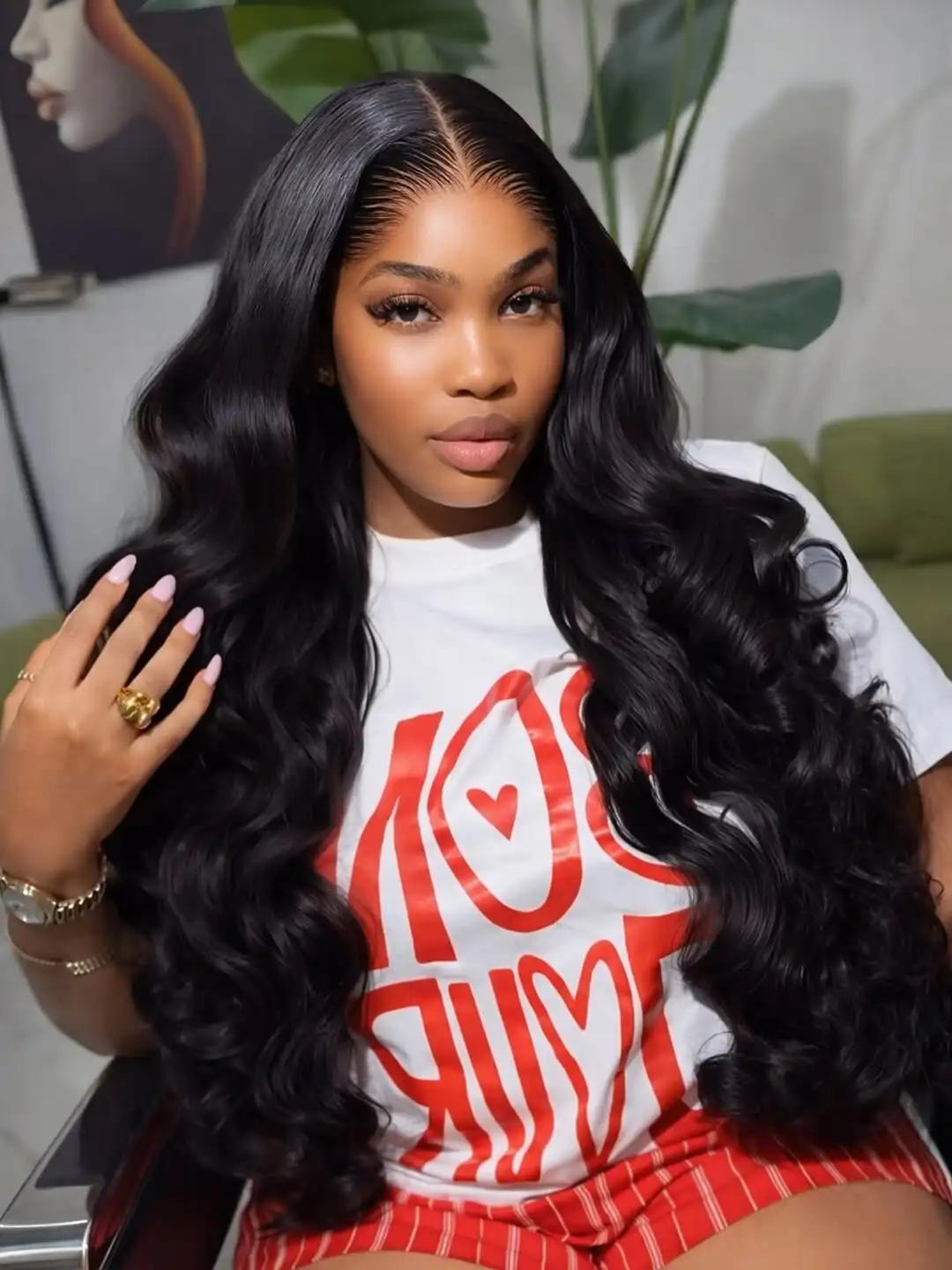 

250% 30 38 Inch Body Wave 13x4 Transparent Lace Front Human Hair Wigs Water Wave 13x6 HD Lace Frontal Wig Pre Plucked For Women