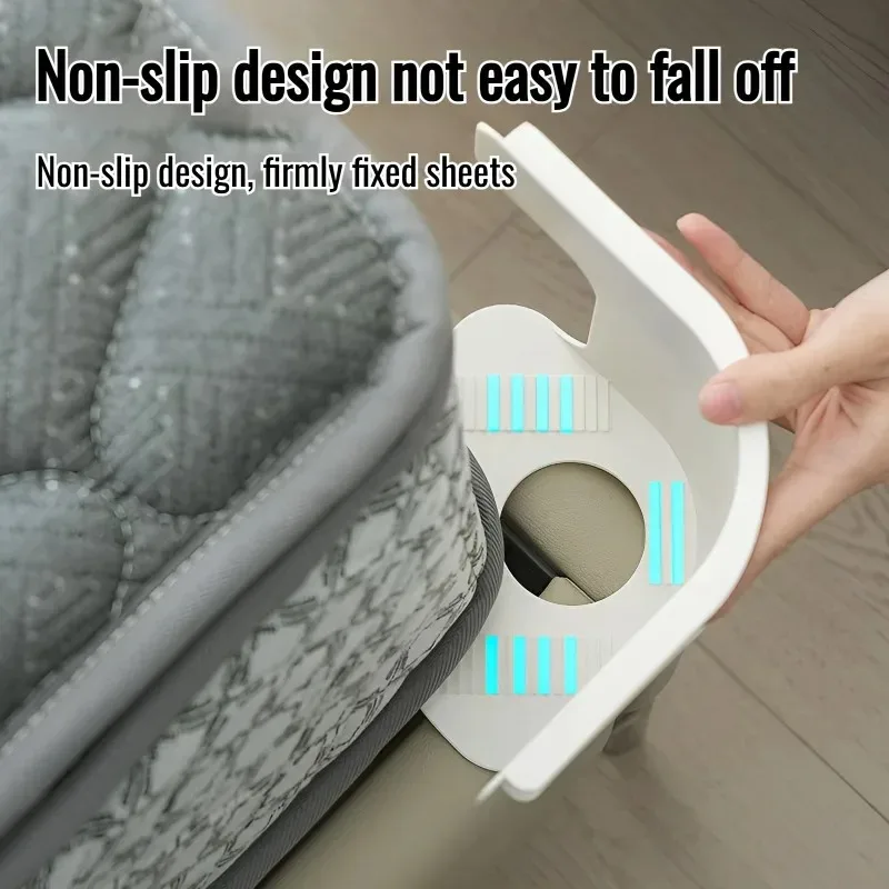 

4Pcs Heavy Duty Bedsheet Corner Tightener Clips High-quality Materials Durable and Reliable Bed Sheet Grippers for Protectors