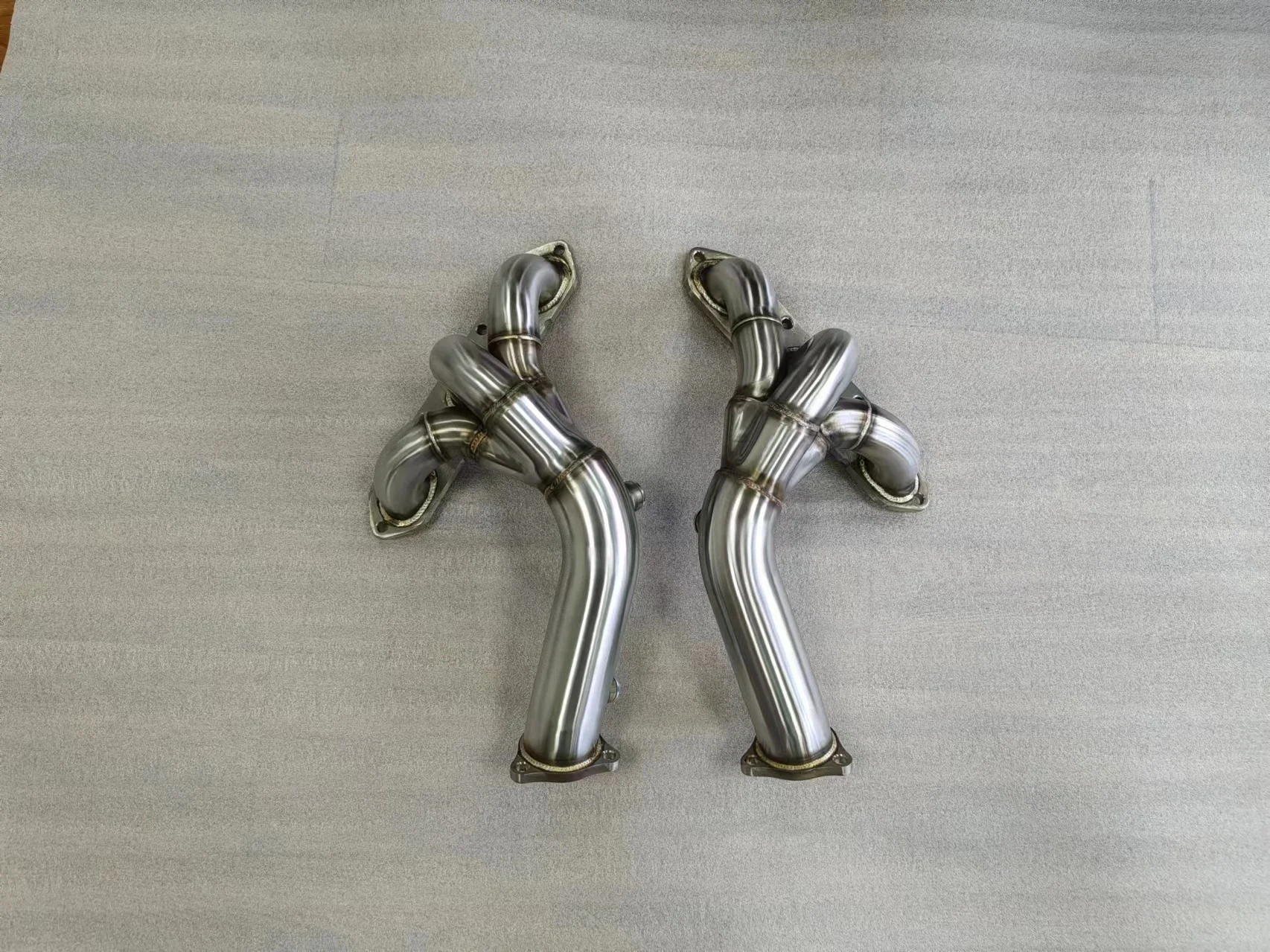 POLISHED STAINLESS STEEL HEADER EXHAUST MANIFOLD for 05-08 BOXSTER CAYMAN S 987 view 3