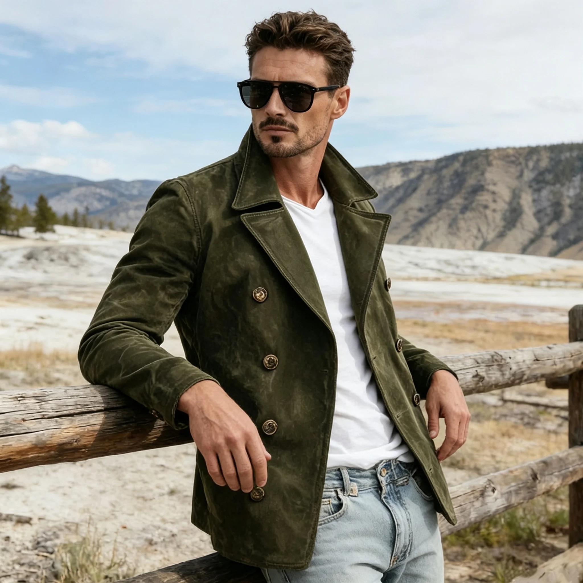 Men's New Autumn Winter Quality Retro‑Style Jacket Long‑Sleeve Outerwear Trendy Casual Daily Commute Outdoor Fashion Outfit Men