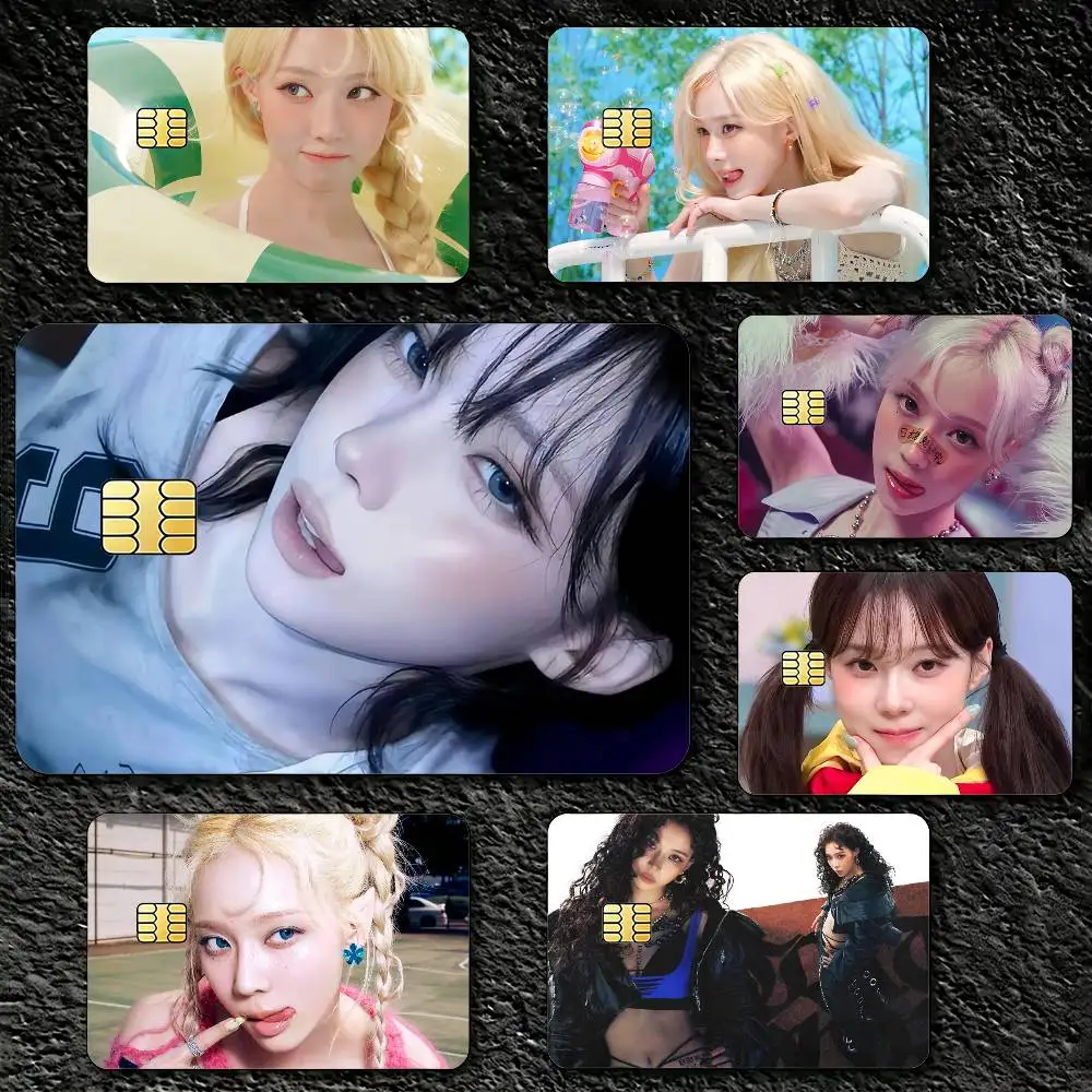 

W-Winter K-Kim M-MinjeongS Credit Card Skin Stickers For VISA Bank Bus Metro Access Card Protective Film Cover Sticker