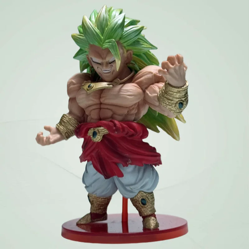Seven Dragon Balls Q Edition anime handgemaakte decoratie LG Super Three Broley Q Edition staande animatie handgemaakte modelfiguur