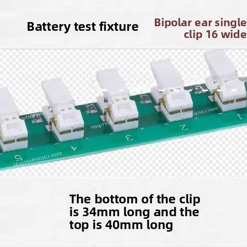 Professional Four-Wire Dual Tab Test Fixture for 18650 21700 Cells with 20-60A Capacity Grading Clamp Kit