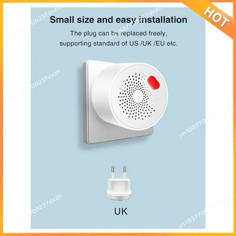 A43M زيجبي مستشعر الغاز الطبيعي القابل للاحتراق المنزلية الذكية غاز البترول المسال تسرب الغاز كاشف إنذار الحماية الأمنية من الحرائق الاتحاد الأوروبي التوصيل