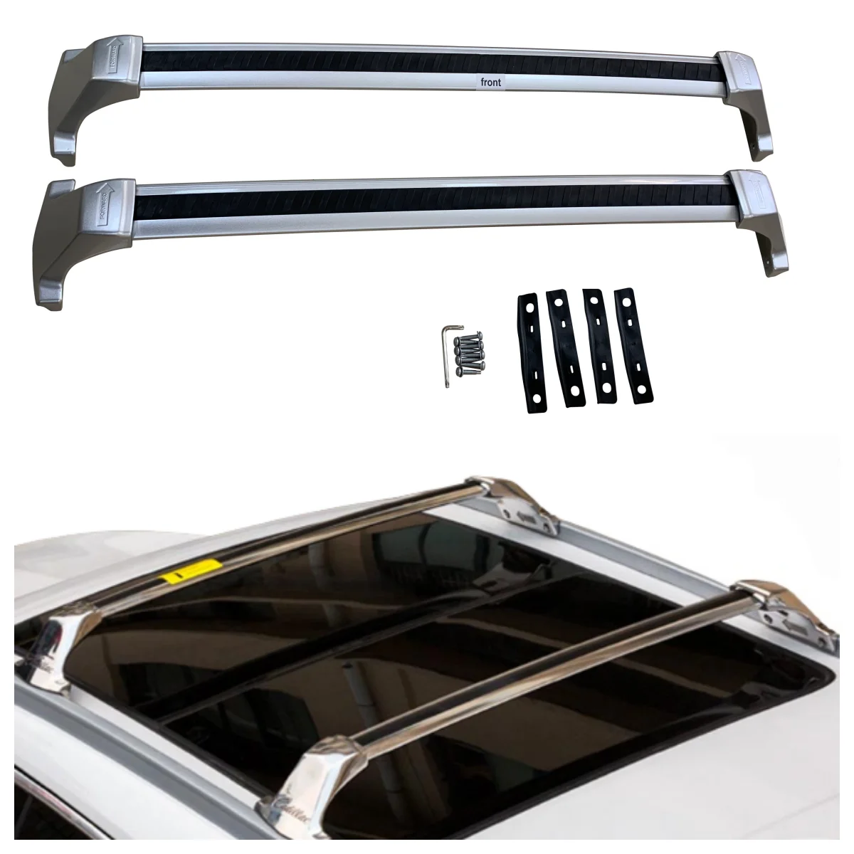 

STLFYH-B-021 Aluminum Alloy Car Roof Rack Cross Bar Roof bar Car Carrier Luggage Rack Luggage Carrier for CadillacssXT5 2017-201